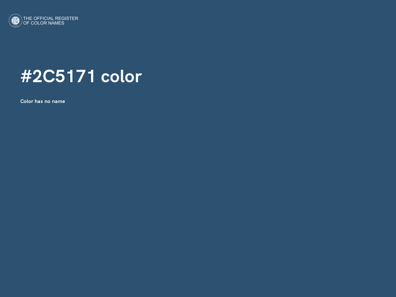 #2C5171 color image