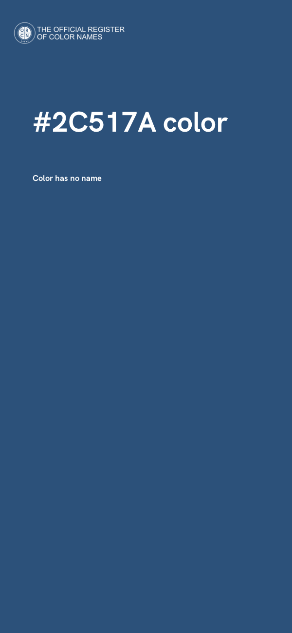 #2C517A color image