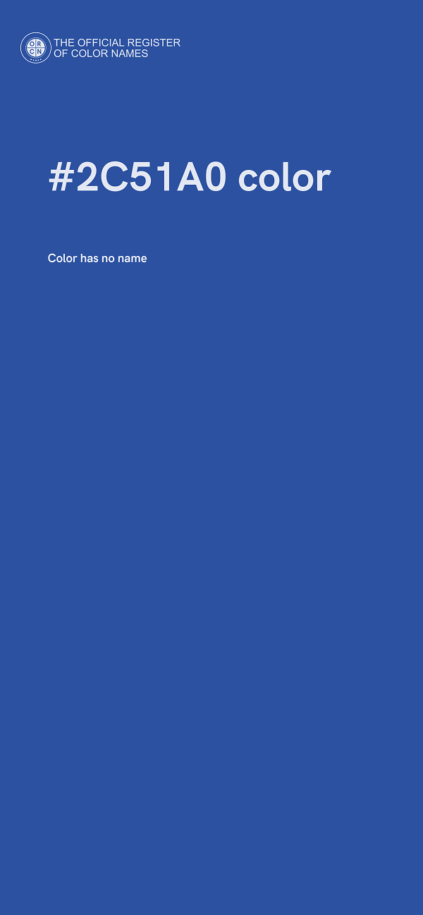 #2C51A0 color image