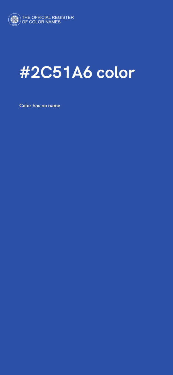 #2C51A6 color image