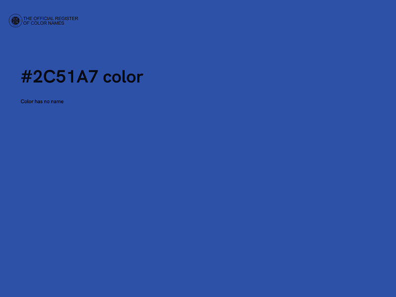 #2C51A7 color image