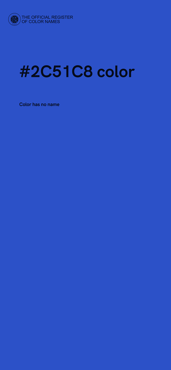 #2C51C8 color image
