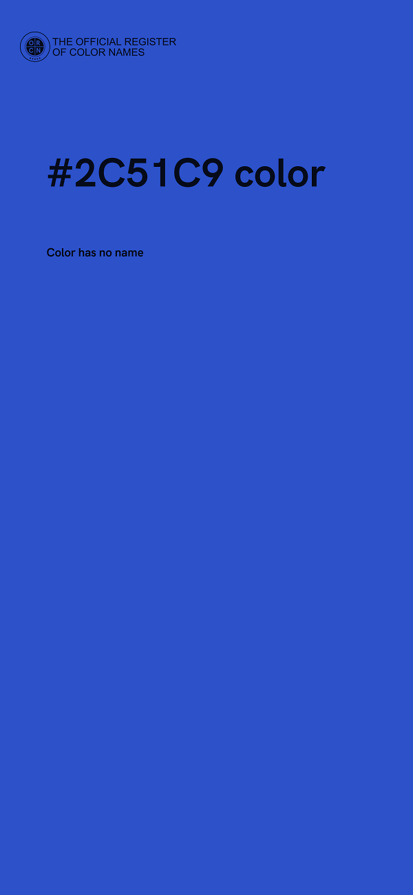 #2C51C9 color image