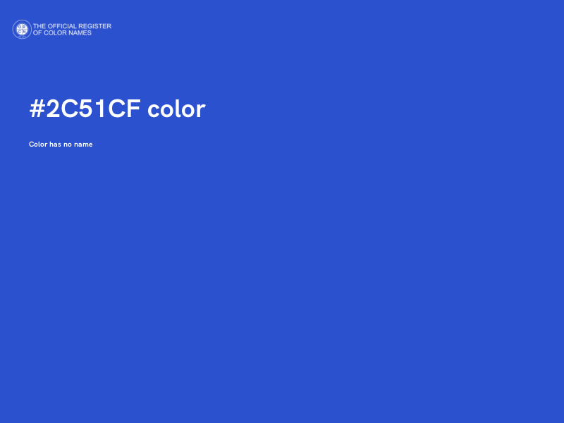 #2C51CF color image