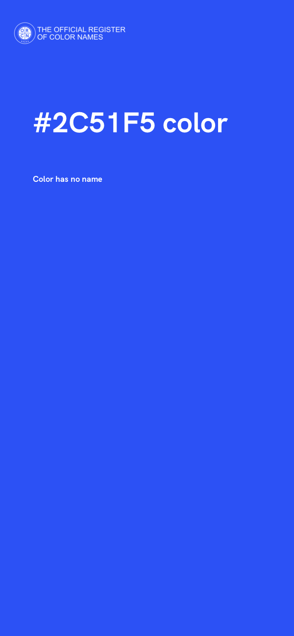 #2C51F5 color image