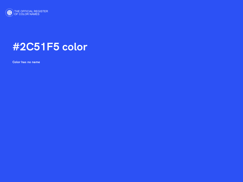 #2C51F5 color image