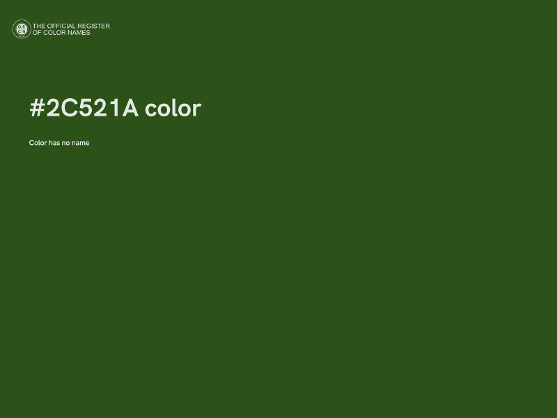 #2C521A color image