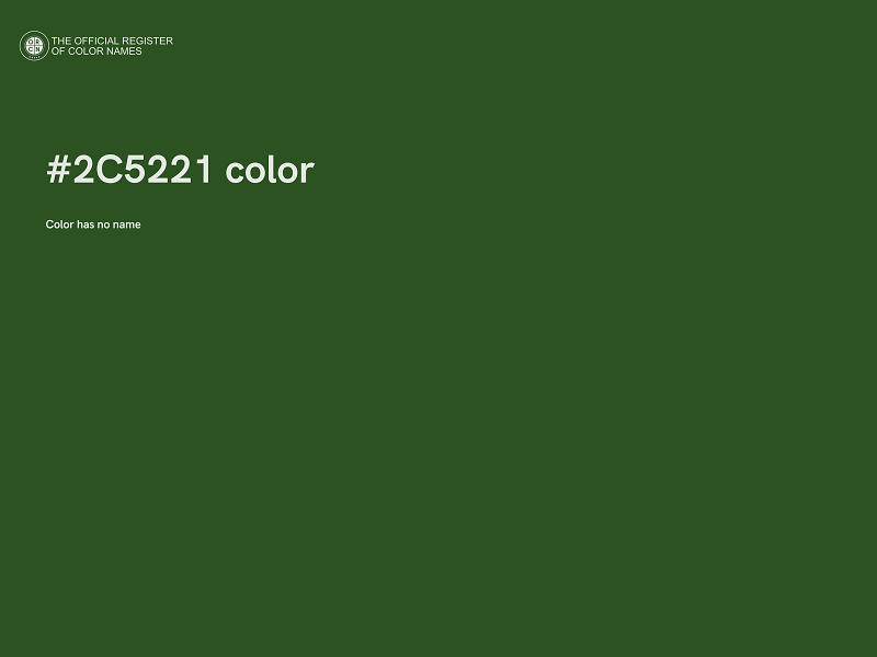 #2C5221 color image