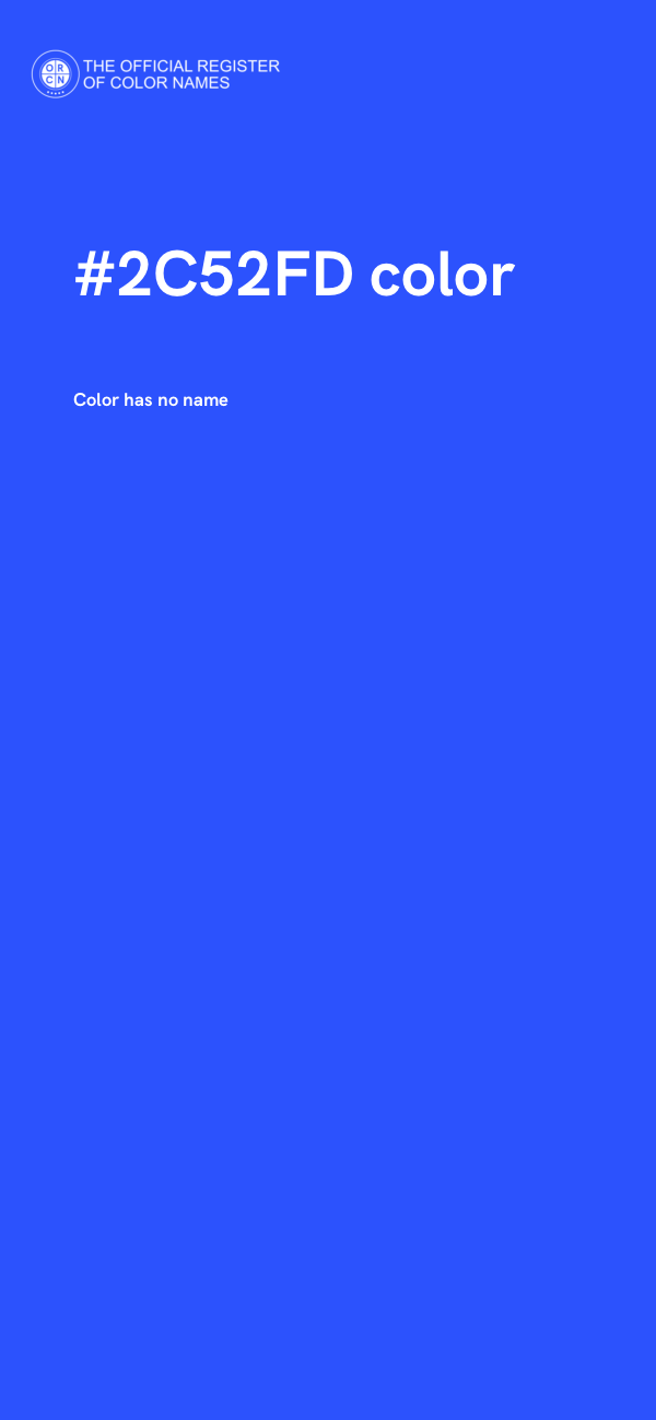 #2C52FD color image