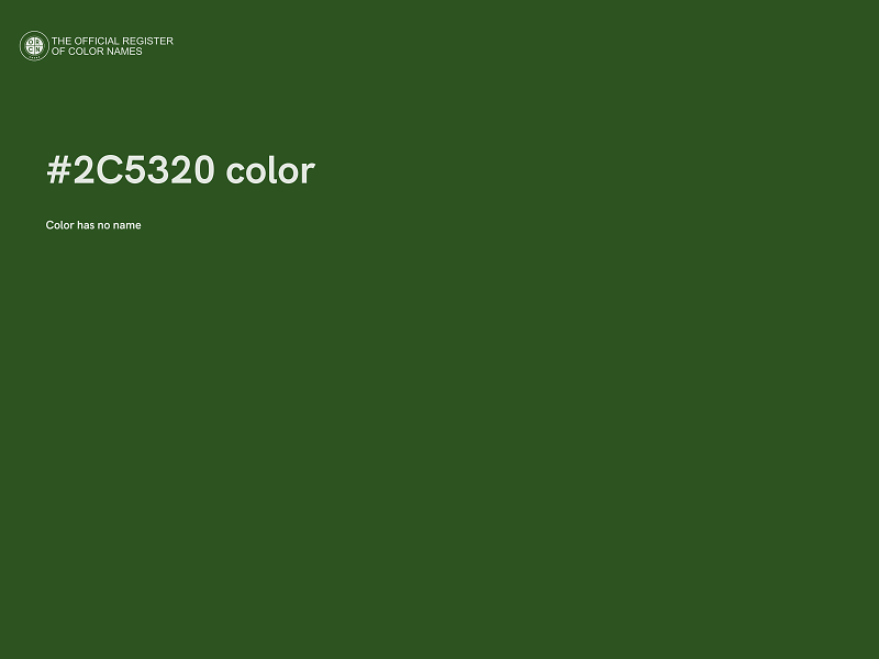 #2C5320 color image