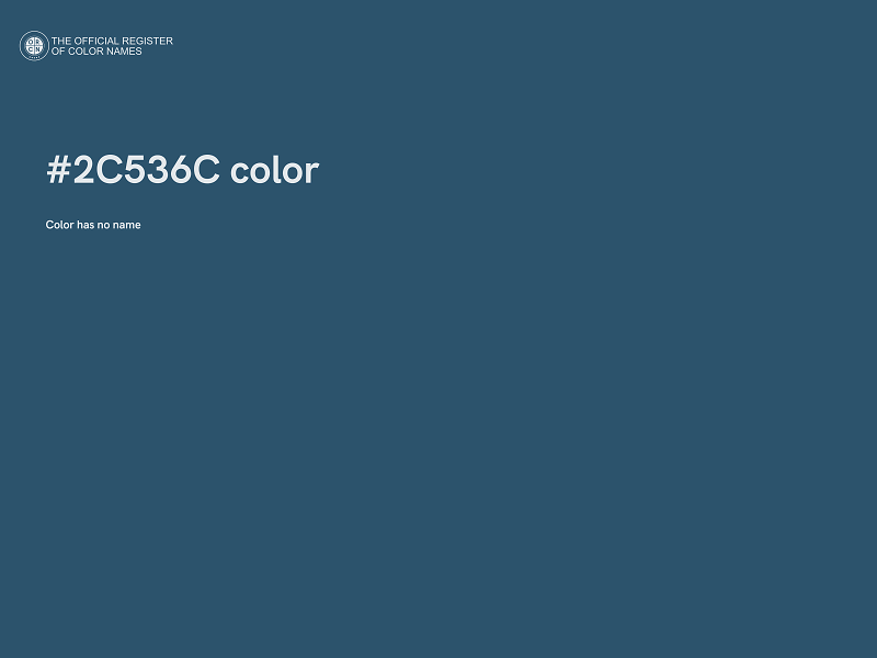 #2C536C color image
