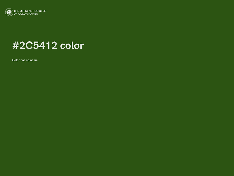 #2C5412 color image