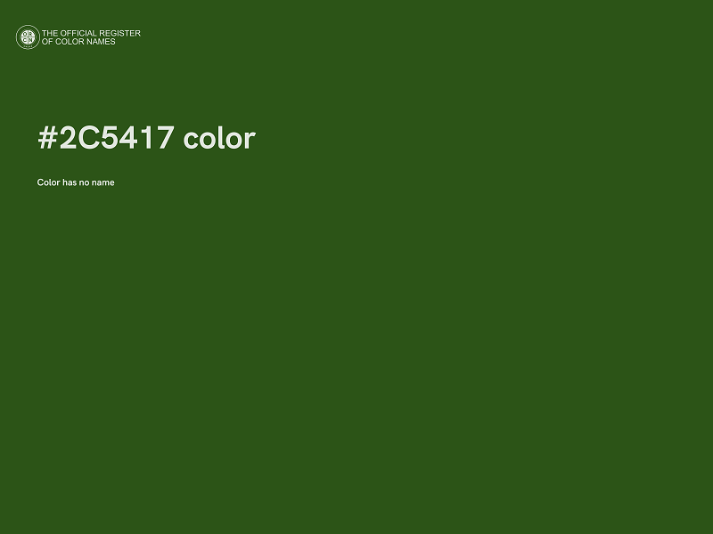 #2C5417 color image