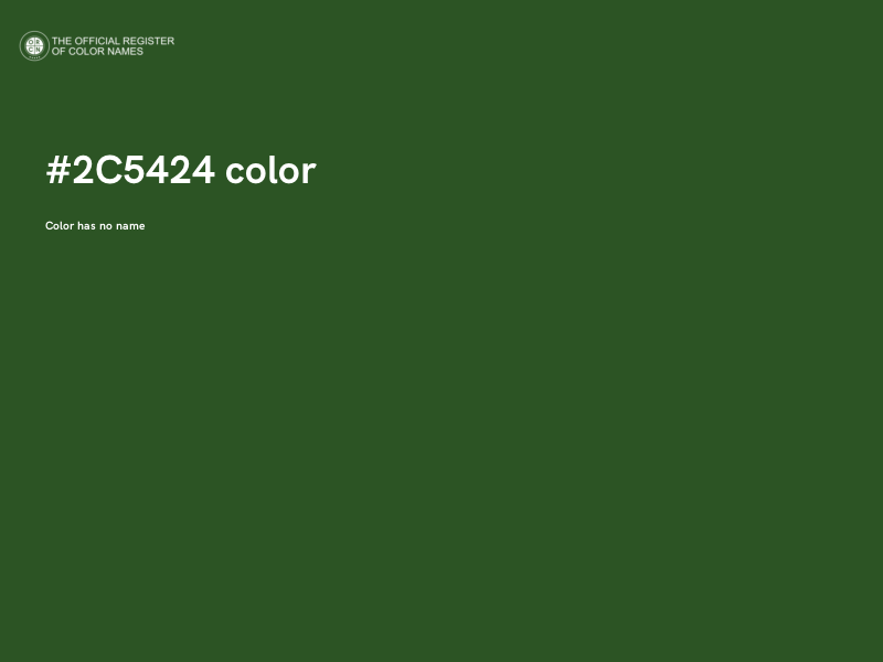 #2C5424 color image