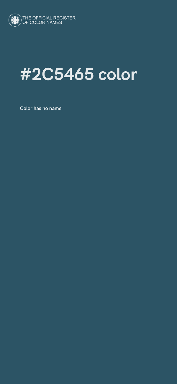 #2C5465 color image