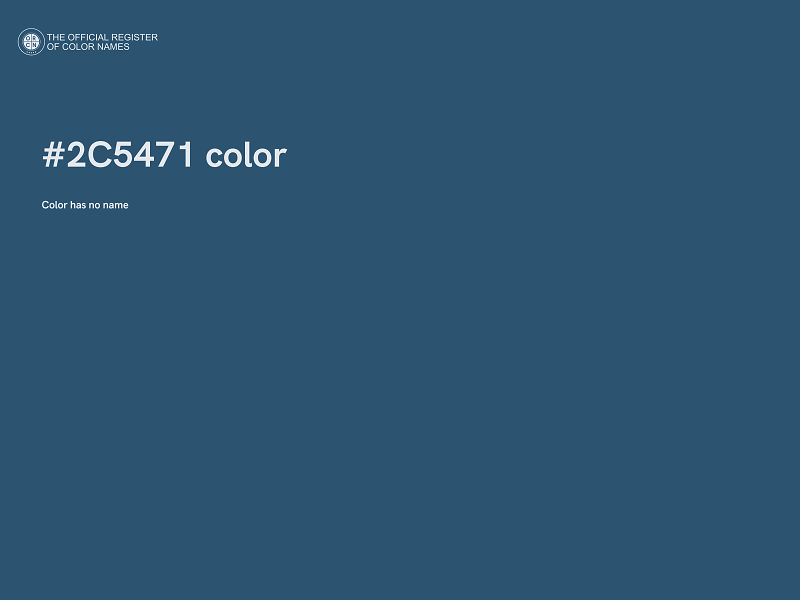 #2C5471 color image