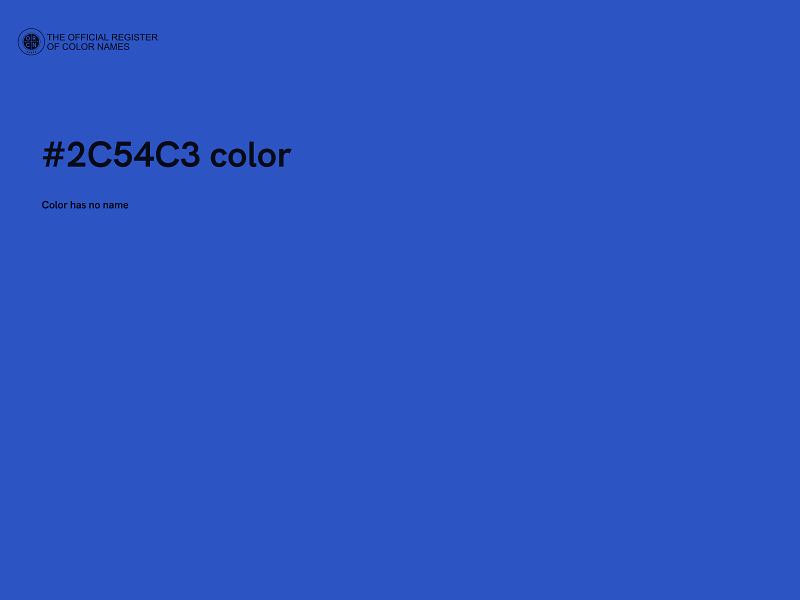 #2C54C3 color image