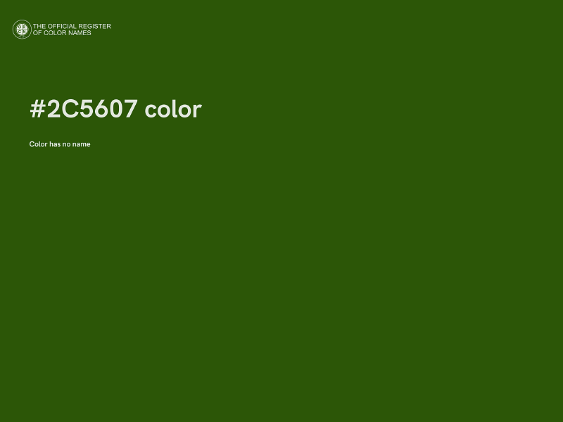 #2C5607 color image