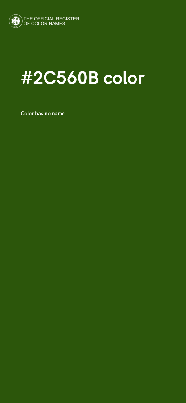 #2C560B color image