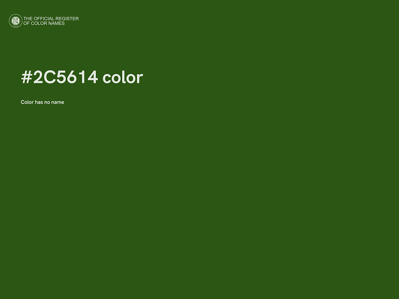 #2C5614 color image