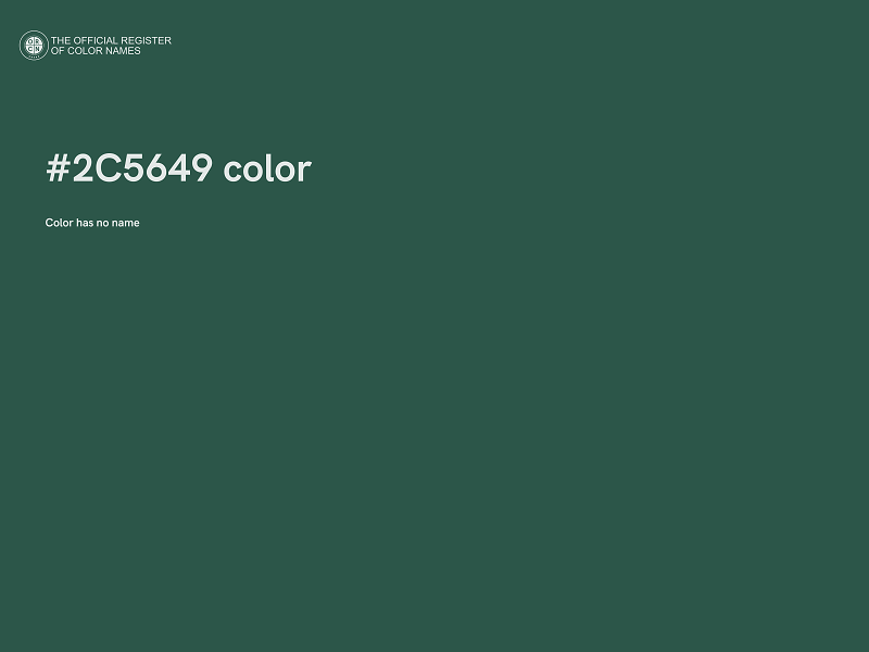 #2C5649 color image