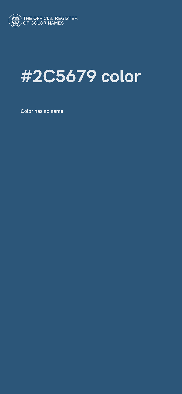 #2C5679 color image