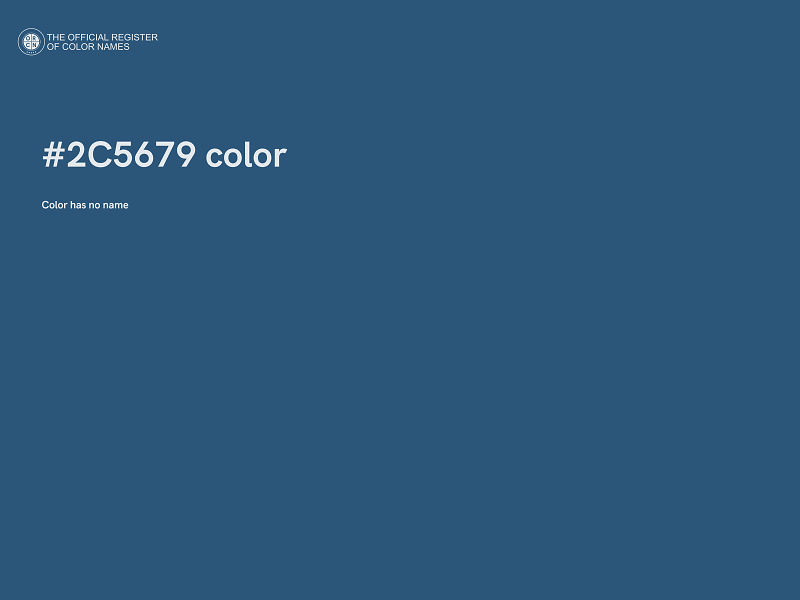 #2C5679 color image