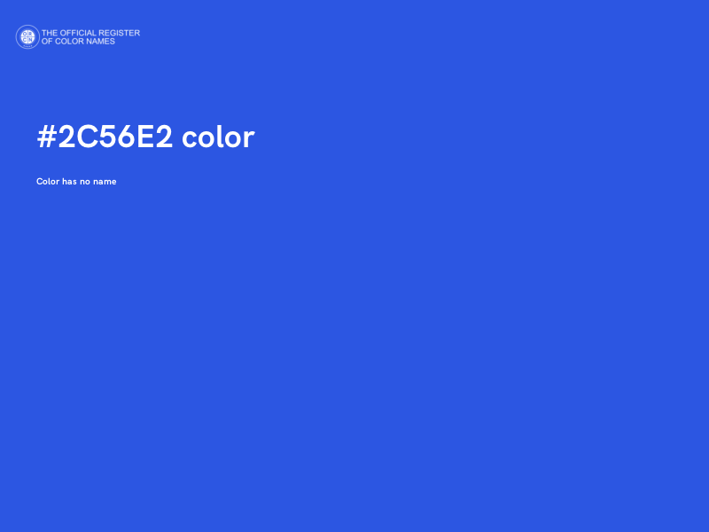 #2C56E2 color image