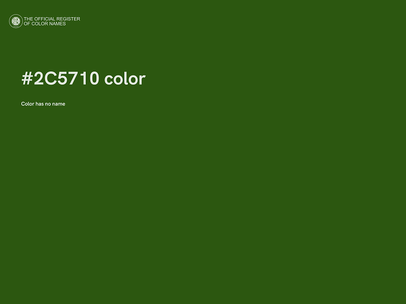 #2C5710 color image