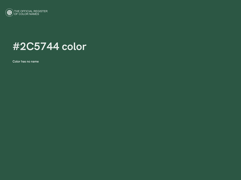 #2C5744 color image