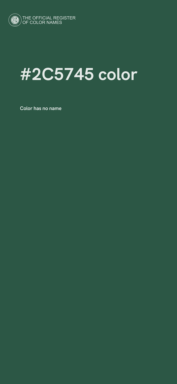 #2C5745 color image