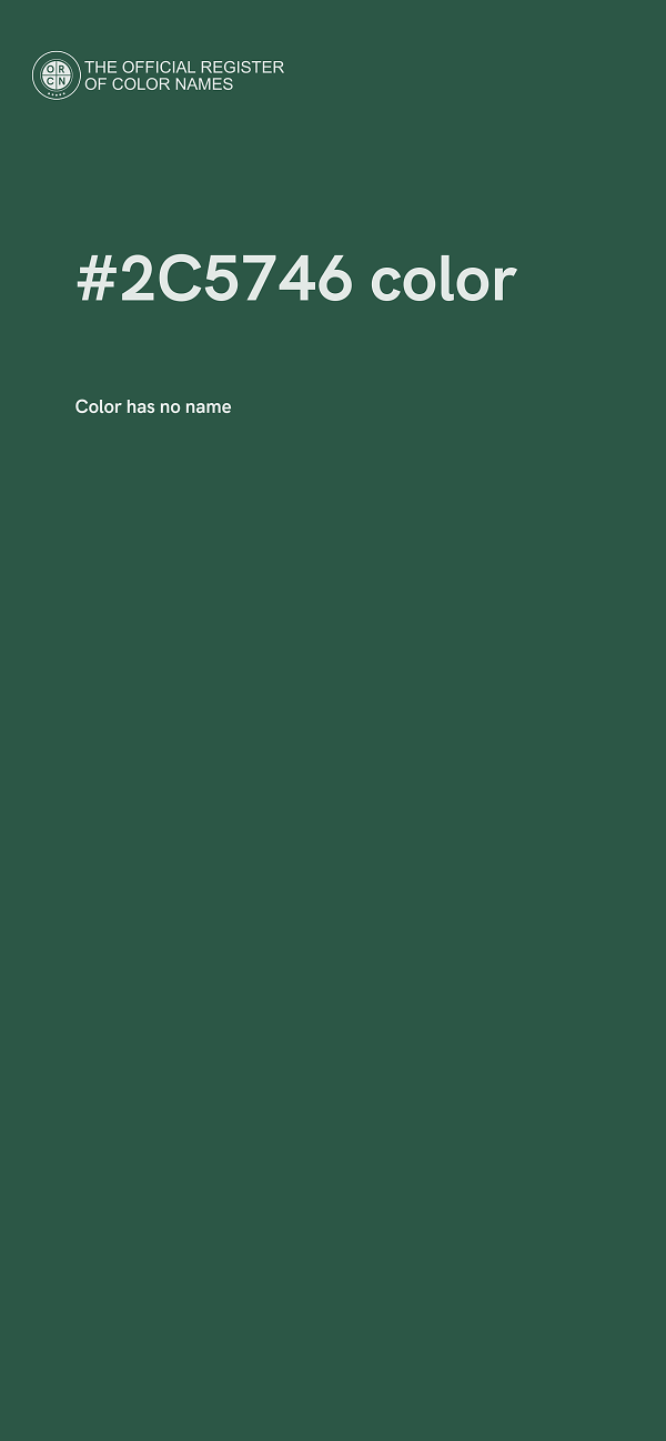 #2C5746 color image