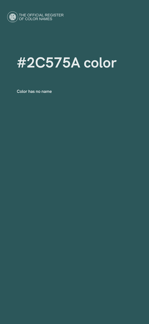 #2C575A color image