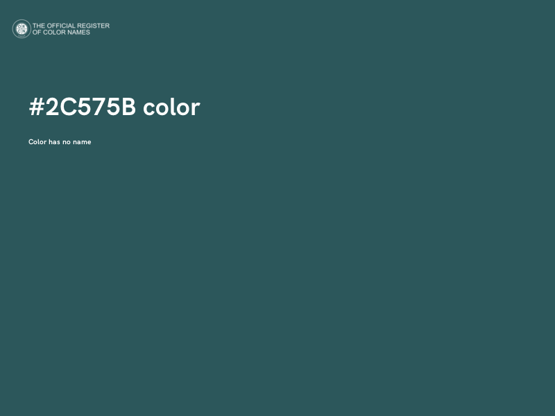 #2C575B color image