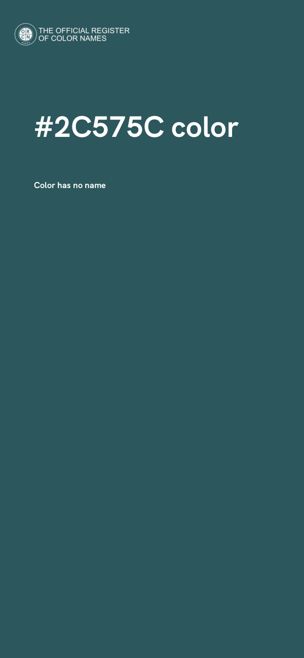 #2C575C color image