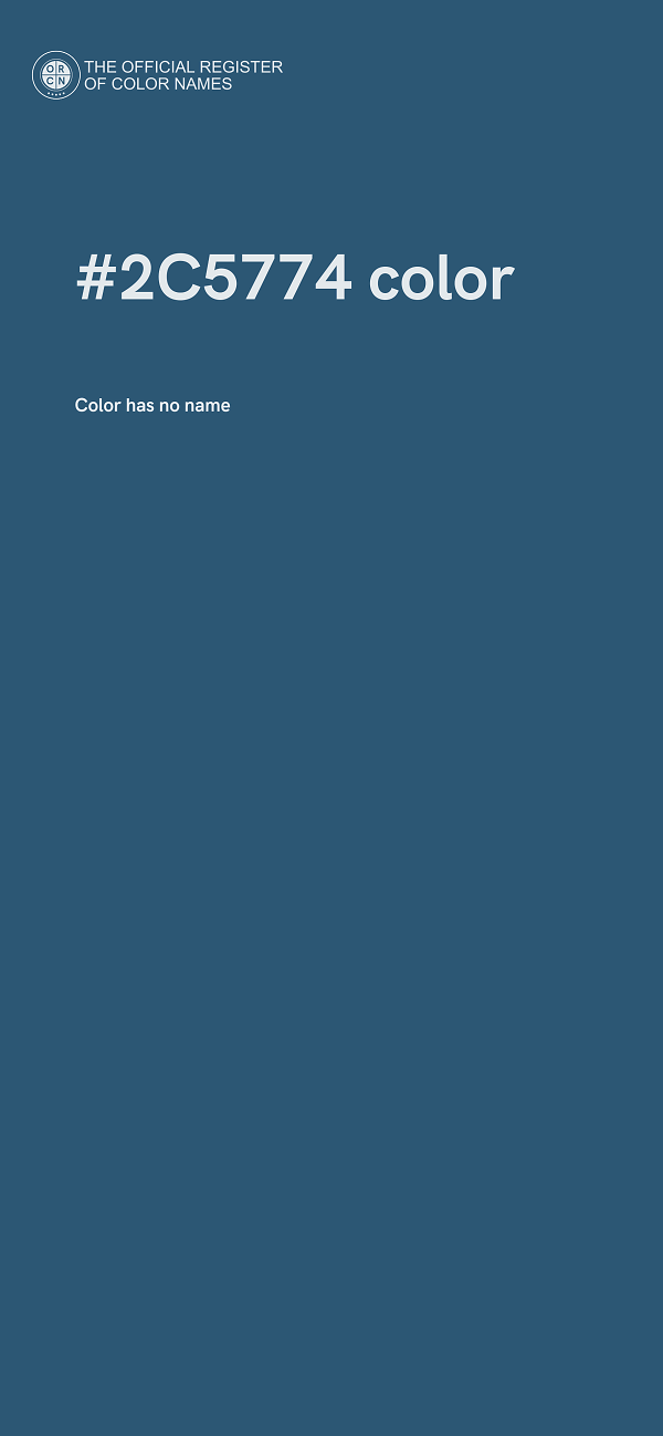 #2C5774 color image