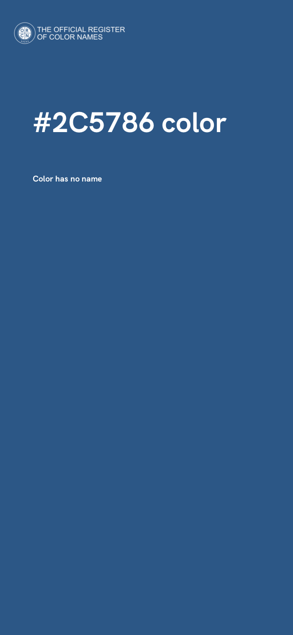 #2C5786 color image