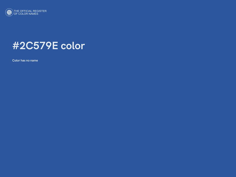 #2C579E color image