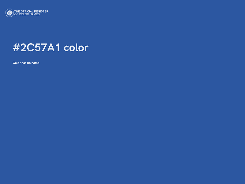 #2C57A1 color image