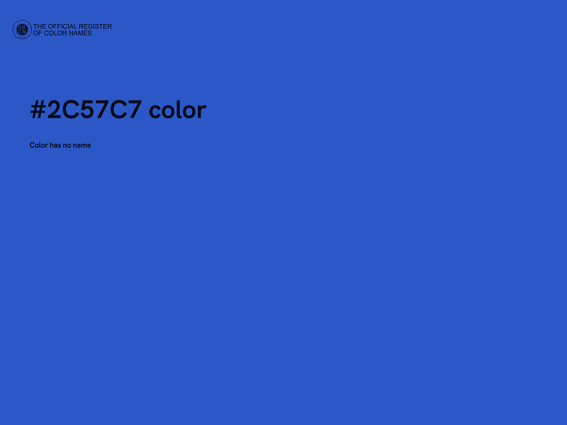 #2C57C7 color image