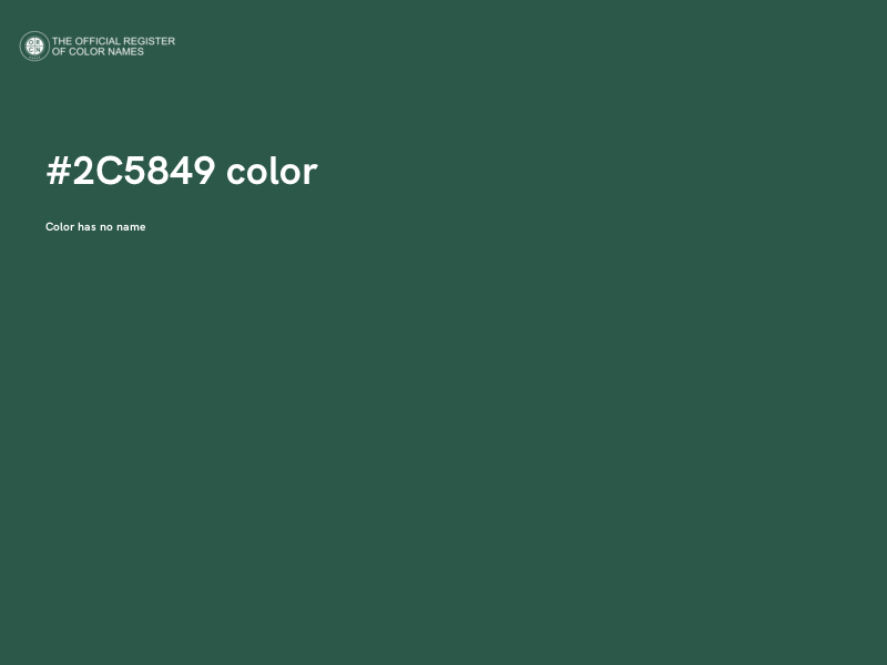 #2C5849 color image