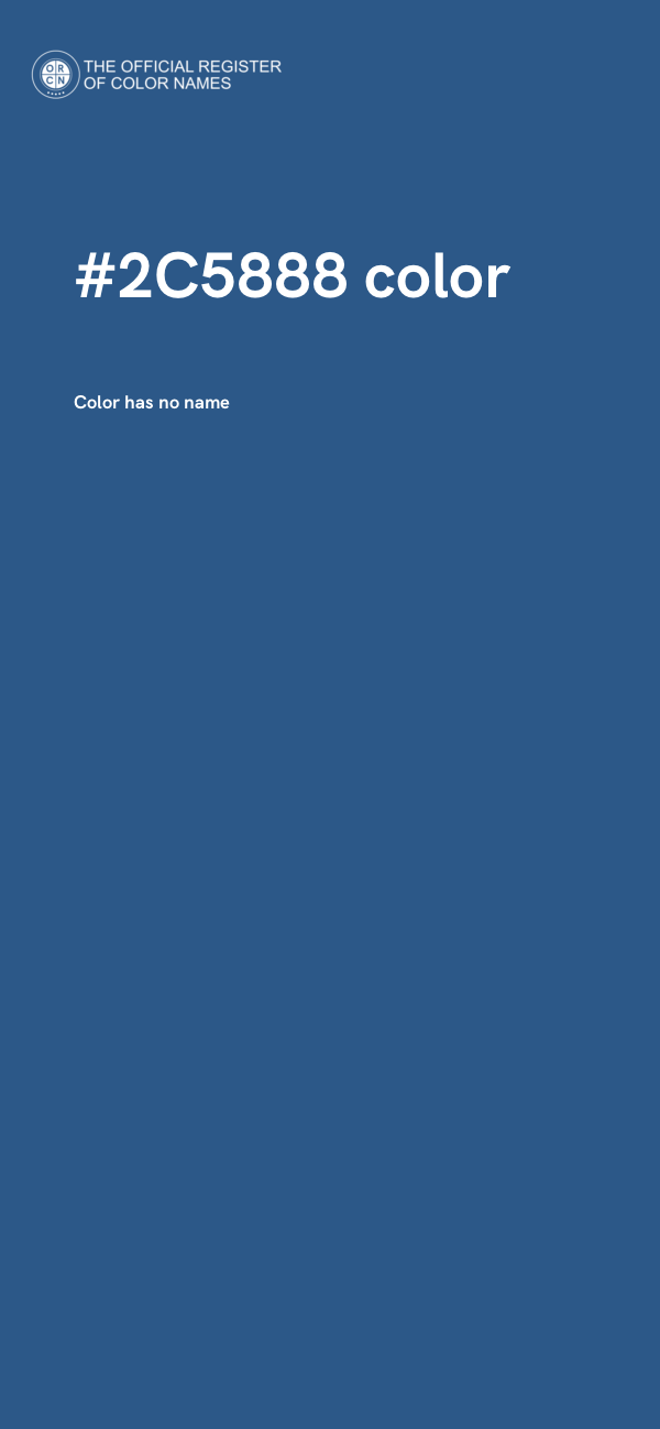 #2C5888 color image