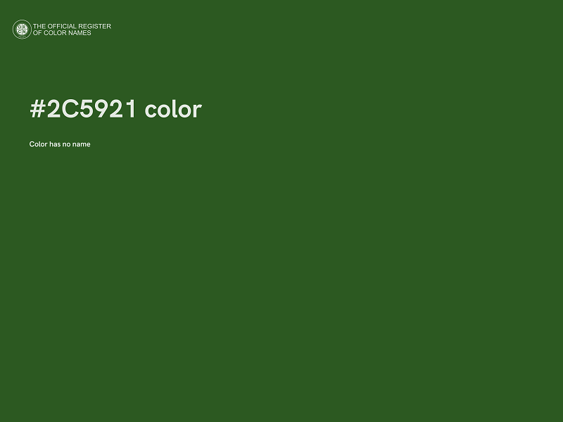 #2C5921 color image