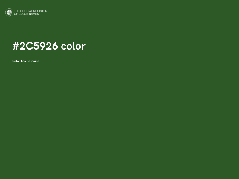 #2C5926 color image