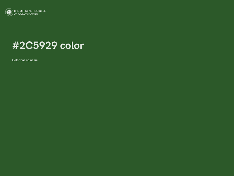 #2C5929 color image