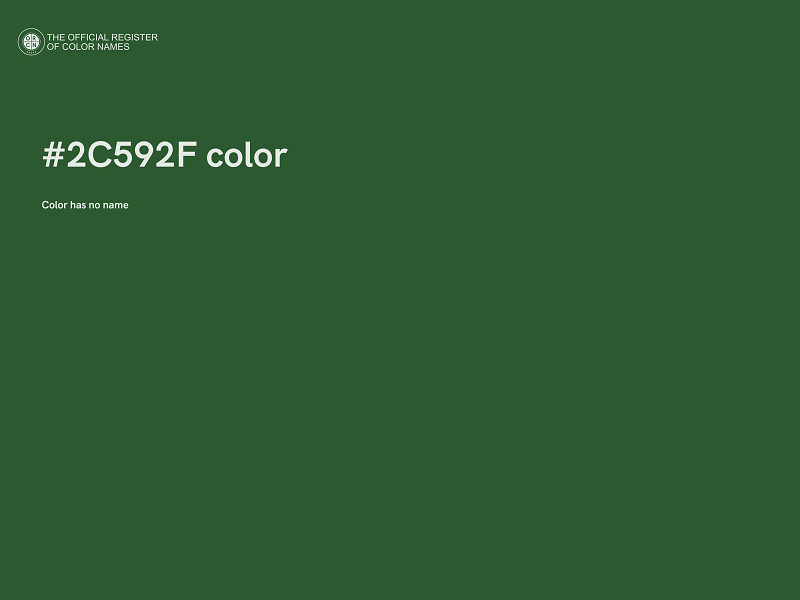 #2C592F color image