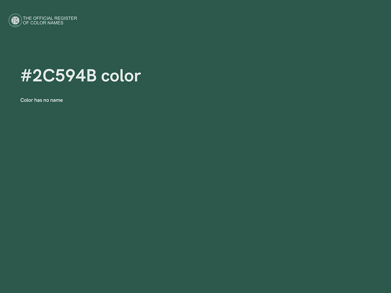 #2C594B color image