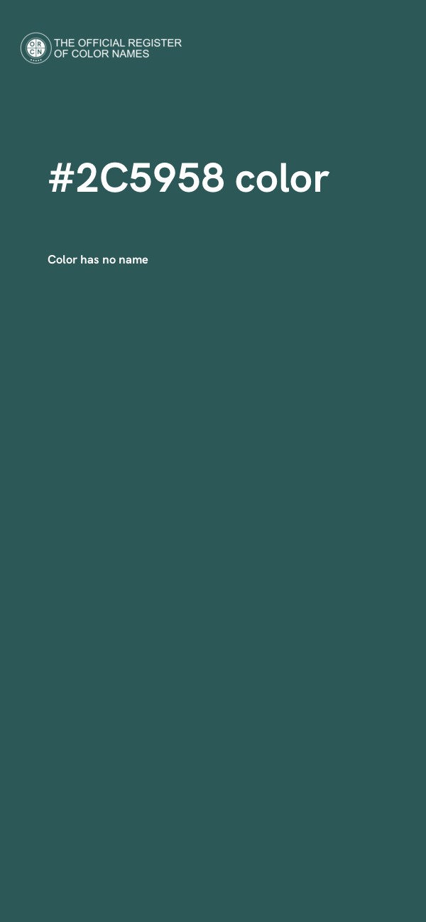 #2C5958 color image