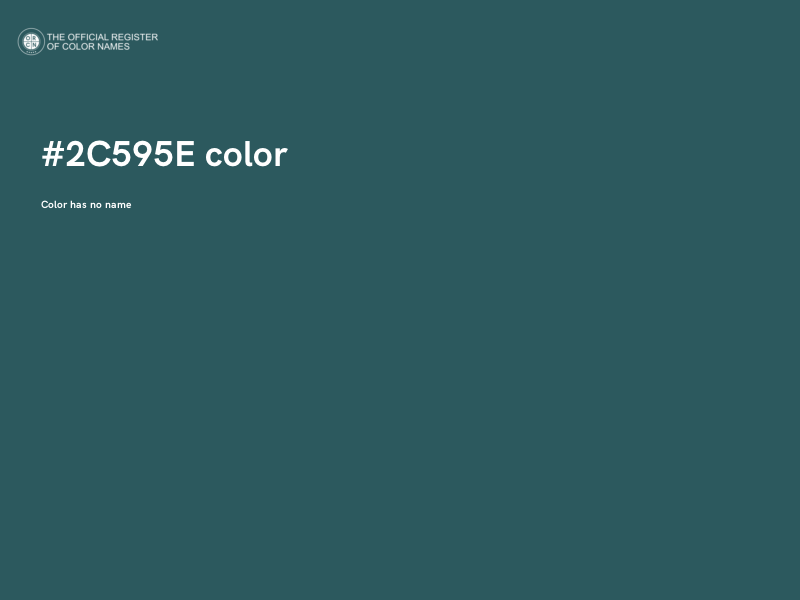 #2C595E color image
