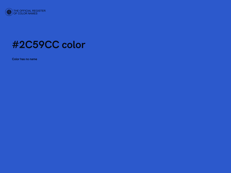 #2C59CC color image